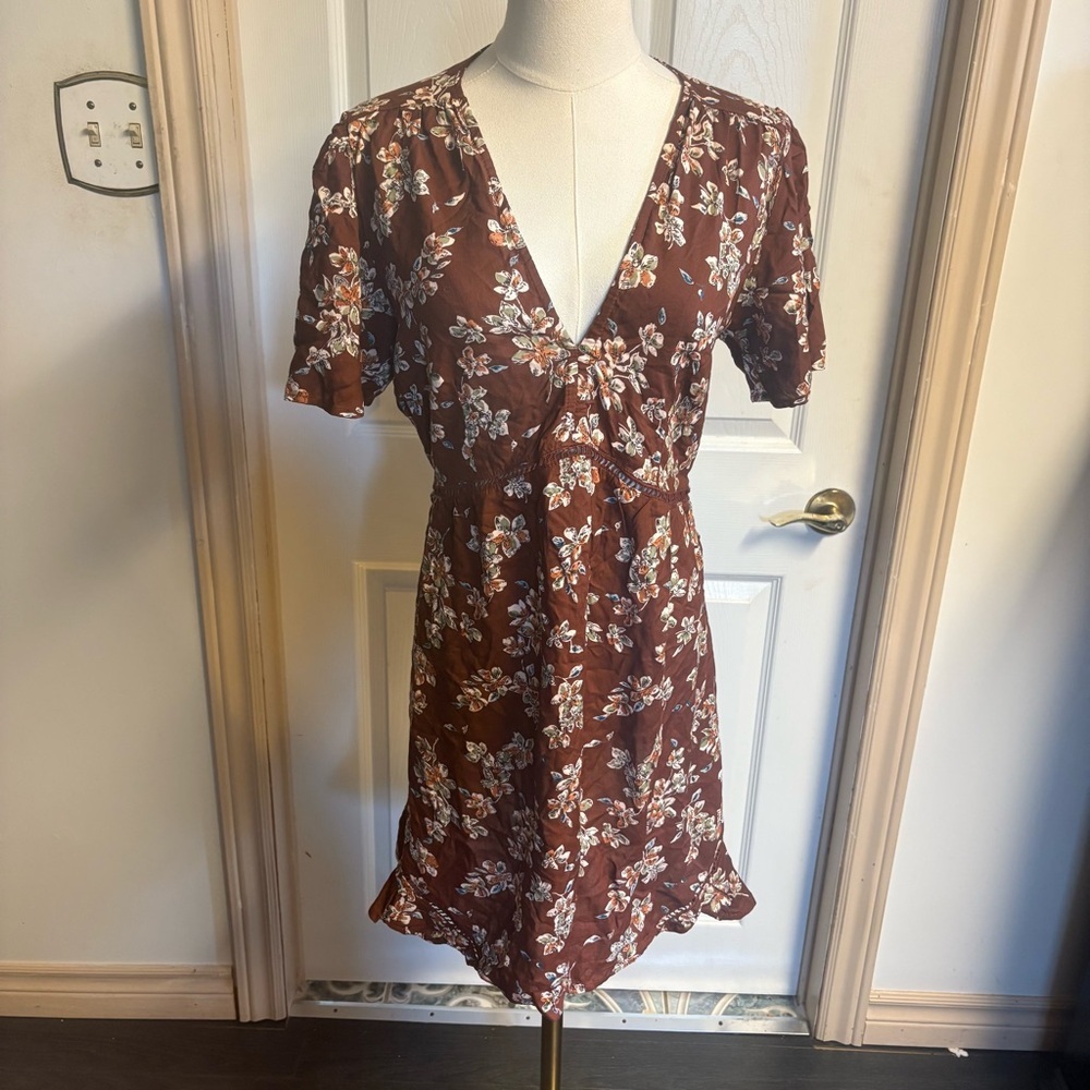 Angie Floral V-Neck Spring Summer Dress